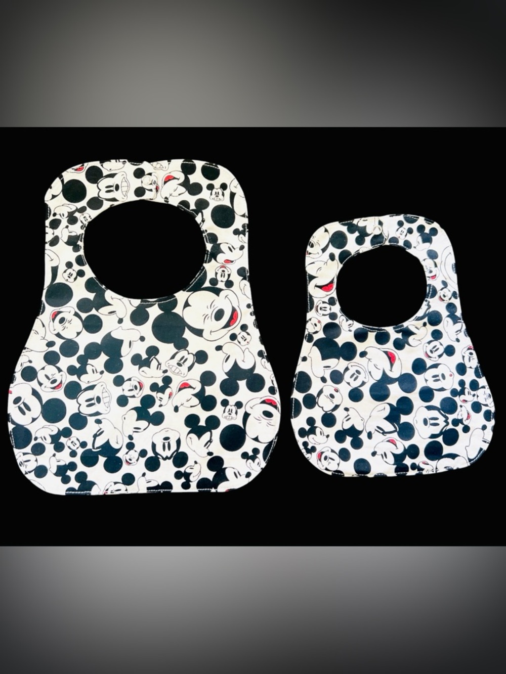 Kids Bib Set -Mickey Mouse Character Print